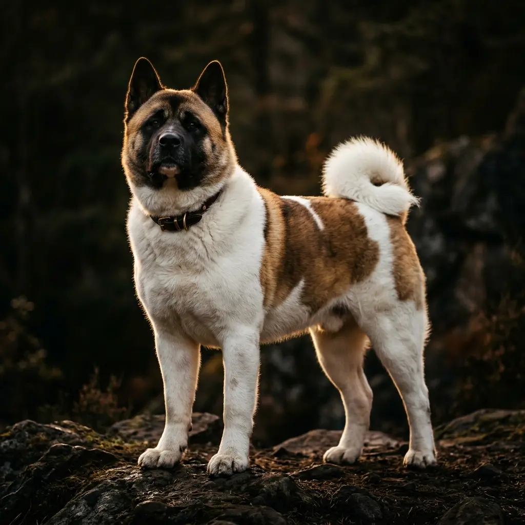 Akita Americano majestuoso en Chile
