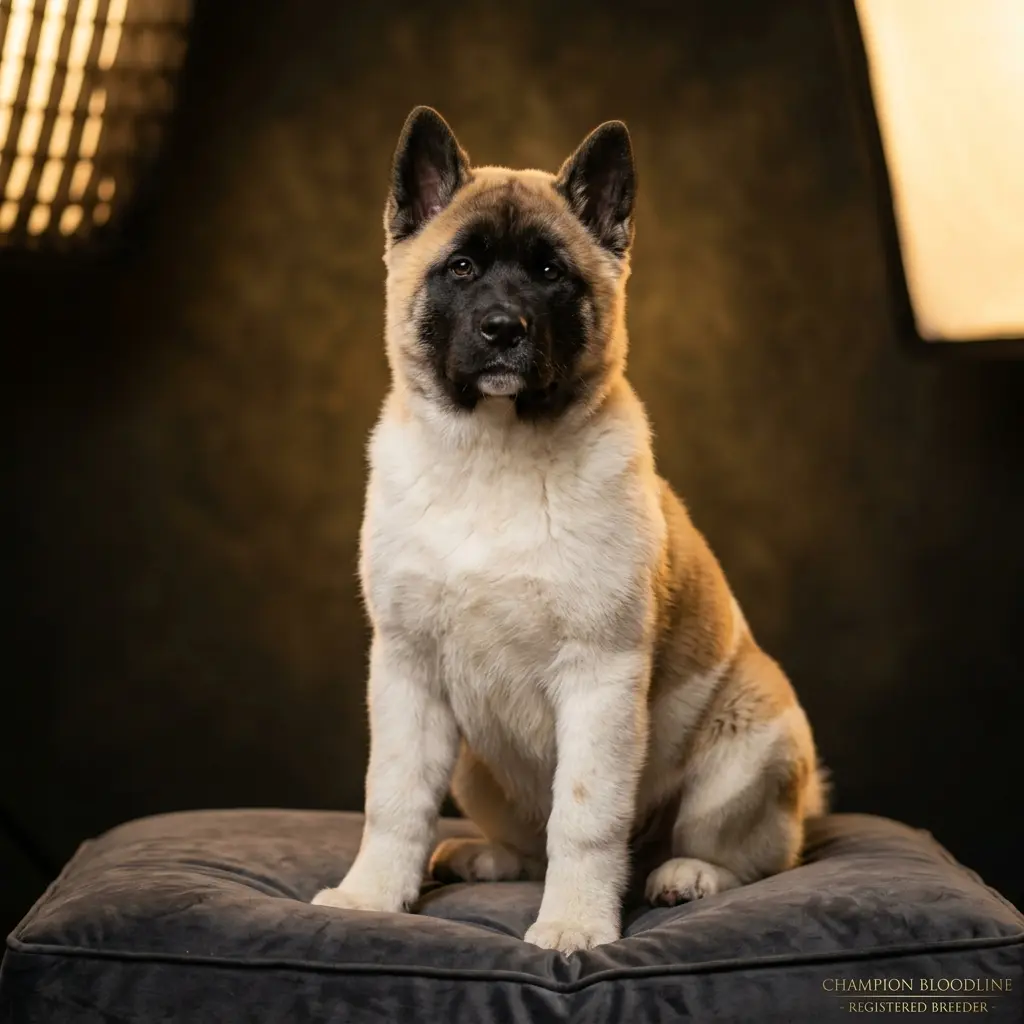 Cachorro Akita Americano inscrito KCC